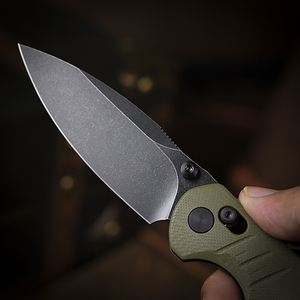Xinbigo mới gấp túi dao ngoài trời EDC tiện ích công cụ G10 màu xanh lá cây xử lý cắm trại dao - Product Image 4