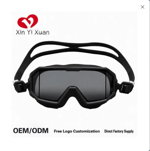 หน้ากากดำน้ำกรอบใหญ่ Xin Yi Xuan ป้องกันฝ้า ป้องกันการกระแทก กระจกนิรภัยกันน้ำ สายรัดปรับได้ ใช้ได้กับทุกประเภท - Product Image 4