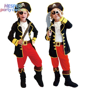 HESPER Trendy Sea Rover Clothing for Kids Buccaneer Party Outfit With Character Suit <b>TV</b> Pirate Halloween Costumes for Christmas - Product Image 1