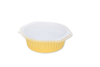 Boîte de trousse de premiers soins pour animaux de compagnie en feuille d'aluminium antiadhésive résistante à l'eau personnalisable moules à gâteaux en plastique PP de forme ronde de couleur cible