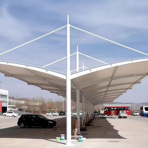 Auvent de voiture personnalisé en membrane tendue en PVDF résistant à la neige, imperméable, pour voitures, camions, <span class=keywords><strong>camping</strong></span>-cars, parcs, hôtels, garages, hangars - Product Image 2