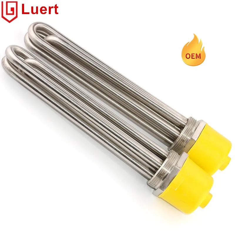 3Kw/6Kw/9Kw/12Kw/15Kw Electric Industrial Rod Tube Tubular Immersion Water Heater For Liquid Heating