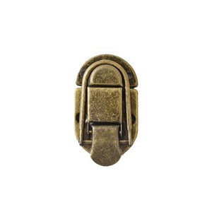 Boucle à fermoir en métal pour boîte en bois, boîte à outils, emballage cadeau, boucle à tête ronde en fer plaqué jaune durable - Product Image 3