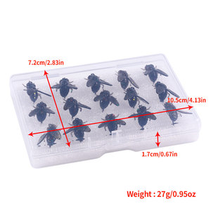 Kit de Moscas de <span class=keywords><strong>Pesca</strong></span> con <span class=keywords><strong>Mosca</strong></span>, Señuelos de <span class=keywords><strong>Pesca</strong></span> con <span class=keywords><strong>Mosca</strong></span> de Goma, de Plástico Blando Realista, Anzuelos de Púas para Lubina, Trucha y Salmón, 15 Unidades - Product Image 6