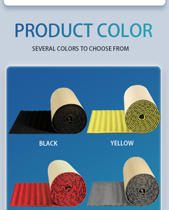 Paneles de algodón de espuma acústica de forma de onda colorida de alta densidad personalizados de diseño de modelo 3D Funas para KTV/estudio/taller - Product Image 4