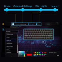 SKYLOONG 61 Tombol 60% Keyboard Gaming Mekanik Berkabel RGB Laris Manis Original Usb USB Tipe C Plastik ABS Mini Keyboard CE FCC ROHS
