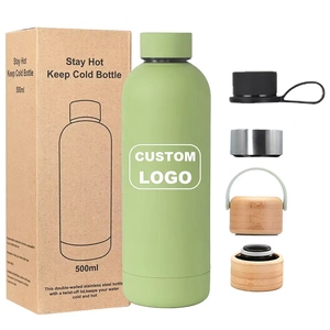 Botella de Agua Deportiva Personalizada con Logotipo, 350/500/750 ml, Acero Inoxidable, Doble Pared, Aislamiento al Vacío, Pintura de Goma Térmica Mate - Product Image 1
