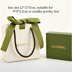 Bolsas de Regalo de Alta Gama con Logotipo Personalizado Estampado, Estilo 2026, con Asas de Listón Rosa para Joyería - Product Image 2