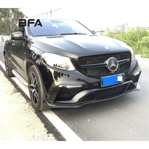 Para 2015-2019 <span class=keywords><strong>Mercedes</strong></span> <span class=keywords><strong>GLE350</strong></span> 450 Coupe actualizado estilo BS pala delantera de fibra de carbono labio delantero difusor trasero kit de carrocería - Product Image 2