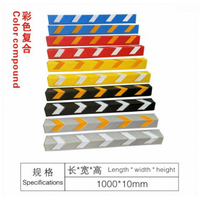 Protection d'angle réfléchissante Xinhong Arrow Sign pour murs, anti-rayures, pour routes urbaines et parkings, sans alimentation électrique