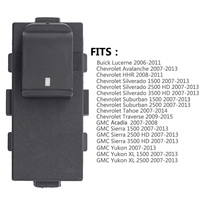 22895545 bouton de commutation de vitre électrique Compatible pour Buick Lucerne Chevy Avalanche Silverado GMC