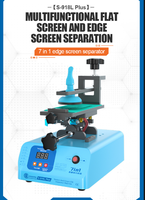 SUNSHINE S-918L Plus 7 en 1 : Séparateur d'écran à bord incurvé et LCD par aspiration pour la réparation de téléphones mobiles à écran incurvé et écran plat