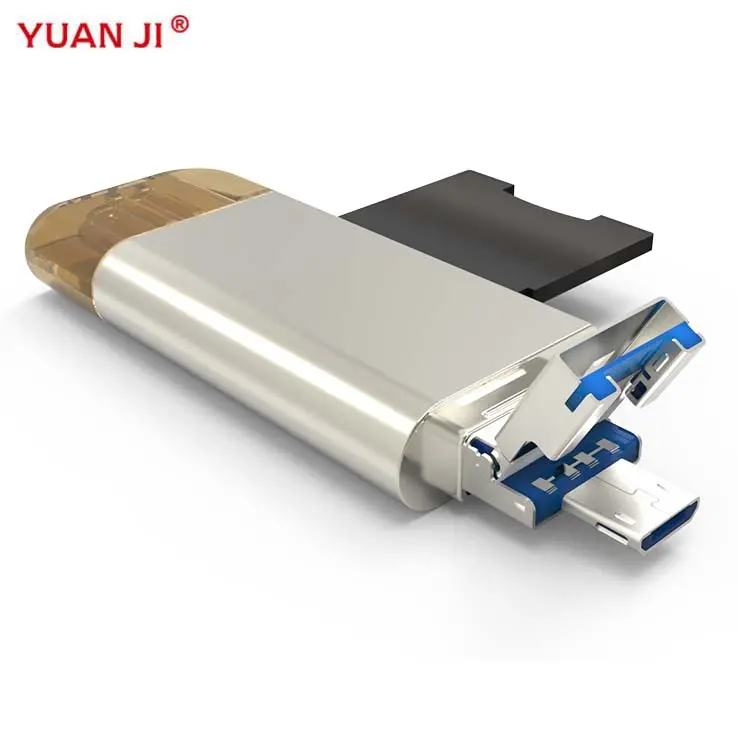 High Quality All In 1 USB 3.1 OTG Card Reader SD Micro TF Memory Card Reader