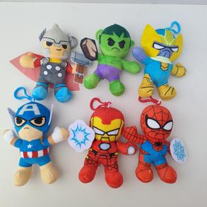 Peluches de Spider-Man, Iron Man y <span class=keywords><strong>Hulk</strong></span> de 4 Pulgadas, Súper Suaves, Lindos y Divertidos, Muñecos de Peluche para Máquinas de Garras, Llaveros de Animales de Peluche - Product Image 2
