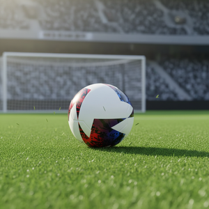 Balón de Fútbol de Alta Calidad, Premium, Ecológico, Ligero, Azul y Rojo, Talla <span class=keywords><strong>4</strong></span>, Cosido a Máquina, para Niños - Product Image 4