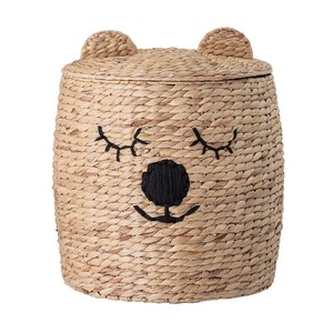 Elephant animal rattan storage basket