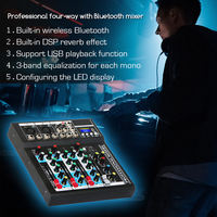 Console audio mini USB portable OEM HT4 Professional 4 canaux pour DJ et musique