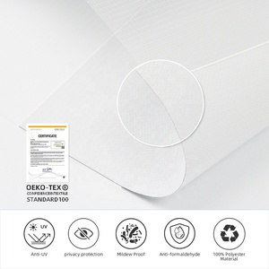 Double Layer Electric Blackout Smart Home Remote Control <strong>Shades</strong> Electric System <strong>Window</strong> Motorized Zebra Blinds for Office Home - Product Image 4