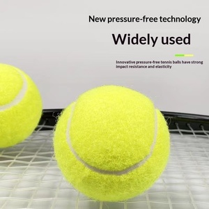 Balles de tennis d'entraînement pour débutants <span class=keywords><strong>Boka</strong></span> modè<span class=keywords><strong>le</strong></span> 801, haute élasticité, durables, en fibres synthétiques et en laine, noyau en caoutchouc, pour entraînement et coaching - Product Image 3