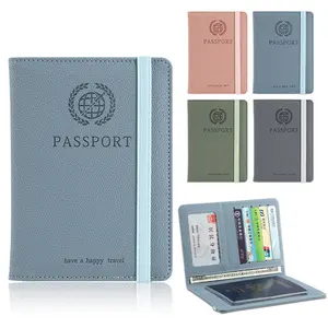 Couverture de passeport en cuir Pu Offre Spéciale Rfid porte-documents de voyage multifonctionnel porte-passeport