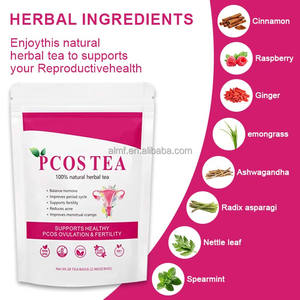 %100 Doğal Bitkisel Çay, Enerji Veren, Hormon Dengesi Sağlayan, Adet Döngüsü, Yumurtlama, PKOS, Yetişkinler İçin 28'li Poşet Çay - Product Image 3