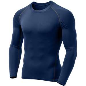 Camisas deportivas de manga larga para hombre, camisas de compresión para correr, suéteres Oem, ajustada, venta al por mayor - Product Image 5