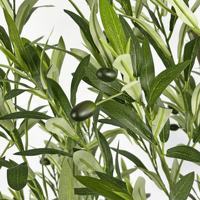 Arbre d'olivier artificiel de 210 cm en gros, arbre de bonsaï d'olivier artificiel démontable, plante artificielle pour la décoration intérieure commerciale