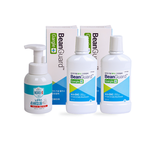 Jabón de manos espumoso de 250 ml y enjuague bucal de 250 ml x2, set para lavado de manos, cuidado bucal, antibacteriano, aliento fresco - Product Image 1