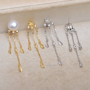 ต่างหูเงินแท้ S925 ประดับมุก 15 มม. ลายหินอ่อน 14 มม. ลายดอกทานตะวัน 13 ชิ้น  ขนาด 14.5 มม.  รุ่น 5530 - Product Image 1