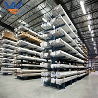 Système de stockage en métal enduit de poudre de prix usine pour le support en porte-à-faux de matériau de construction