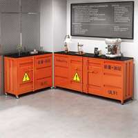 Armoire de rangement multifonctionnelle en métal, style industriel rétro, faite à la main, sur mesure, avec portes doubles, pour usage domestique, achat en gros