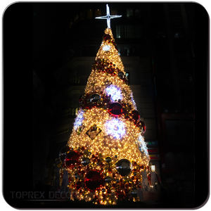 Esfera iluminada Led 3d tridimensional, árbol de Navidad gigante, exterior, comercial, iluminado, novedad, venta al por mayor - Product Image 3