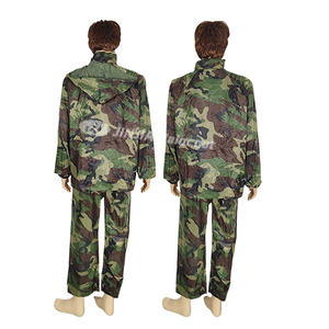 Veste de <span class=keywords><strong>pluie</strong></span> camouflage pour homme, vente chaude 2023, revêtement PVC, imperméable, pour motard - Product Image 3