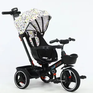 Triciclo a doppio sedile per bambini all'ingrosso in fabbrica triciclo per bambini a due posti per bambini in auto con sedile posteriore