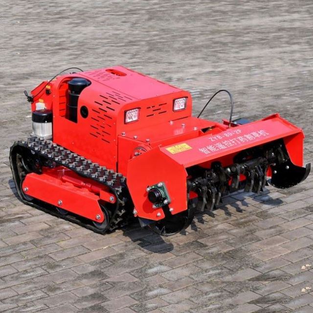 High Quality CE Approved Industrial Crawler Brush Cutter Remote Control Robot Lawn Mower for Agriculture Grass Cutting Machine