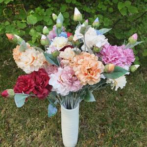 Yiyi <b>Flowers</b> 3-Head Queen Peony <b>Artificial</b> <b>Flowers</b> 30cm-100cm Wedding Home Decor - Product Image 1