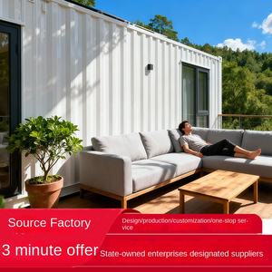 Maison mobile intégrée en conteneur, villa extérieure, bâtiment temporaire, chambre en boîte, assemblage simple, maison mobile - Product Image 4