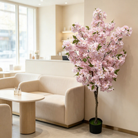 Faveurs de mariage de style moderne, faux arbre de cerisier Sakura, fleurs de cerisier artificielles en pot, décoration intérieure et extérieure pour restaurant, bureau, hôtel, maison