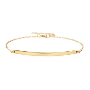 Bracciale personalizzato oro tuo nome Bar migliore vendita regali di nozze laurea charm braccialetto