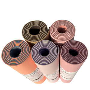 Thảm Yoga TPE Đặt Làm Từ Nhà Cung Cấp Thân Thiện Với Môi Trường Bán Chạy 2023 Với Dây Định Vị 183*61*0.6Cm - Product Image 1