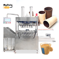 MY Machine à cornets de crème glacée au chocolat industrielle entièrement automatique Machine à gaufres comestibles pour tasses à café