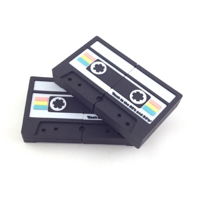 Custom Plastic Pvc Cassette Tape Usb Flash Drive 16gb 32gb