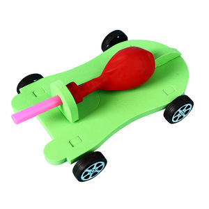 Yulin - Juguete Educativo <span class=keywords><strong>de</strong></span> Física para Niños, Coche <span class=keywords><strong>de</strong></span> Reacción, Experimento Científico, Coche Impulsado por Globo, Modelo 0126, Kit Desarmable - Product Image 3