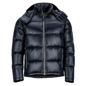 Doudoune épaisse à capuche color-block en polyester avec fermeture éclair, en stock, au meilleur prix, pour homme, idéale pour les voyages et un usage décontracté - Product Image 1