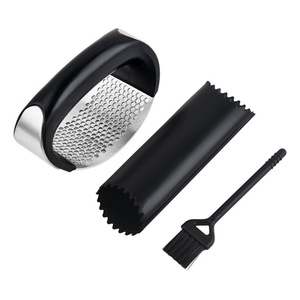 New <b>Kitchen</b> <b>Tools</b> <b>Gadgets</b> 2025 Premium Multi Functional Set Ginger Press Rocker Garlic Crusher with Peeler and Cleaning Brush - Product Image 1