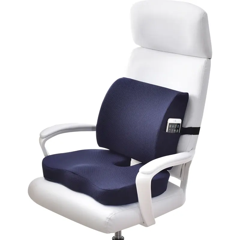 Yastık sandalye koltuk minderi Coccyx ortopedik hafızalı köpük ve 2 arka dinlenme bel destek yastığı Set