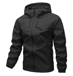 Chaqueta Deportiva Casual para Exteriores, Impermeable, con Capucha, Estilo Urbano - Product Image 3