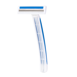 Rasoio da uomo per uomo doppio rasoio dritto Non pieghevole oro argento nero appeso carta 2 lama fissa testa di plastica rasoio - Product Image 5