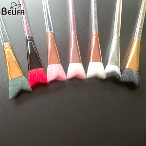 Limpiador de <span class=keywords><strong>pestañas</strong></span> con mango de purpurina de doble cabeza personalizado, champú de baño, espuma de lavado, cepillo de limpieza esponjoso para extensión de <span class=keywords><strong>pestañas</strong></span> - Product Image 2