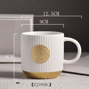 Simple Style Creative <b>Ceramic</b> <b>Mug</b> Office Coffee Milk Cup Festival Gift Business Gift Couple Cup - Product Image 6
